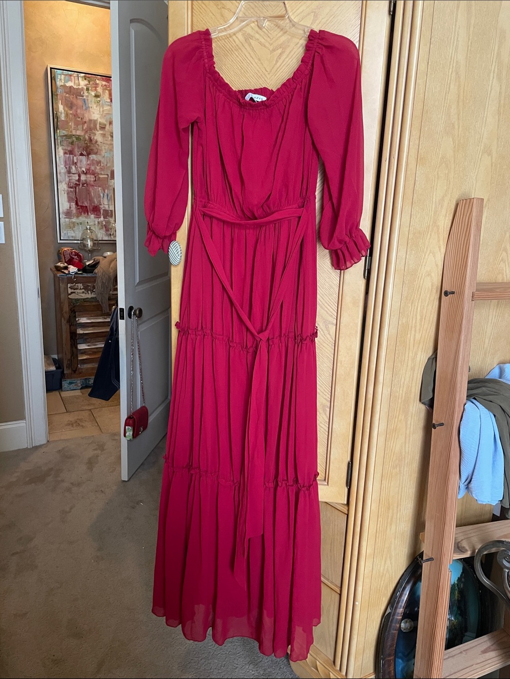 Baltic born burgundy maxi dress size large